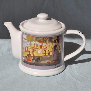 4 cups Seurat Art Institute teapot 1993 copco (548w)